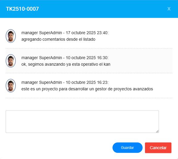 Comentarios Dolibarr