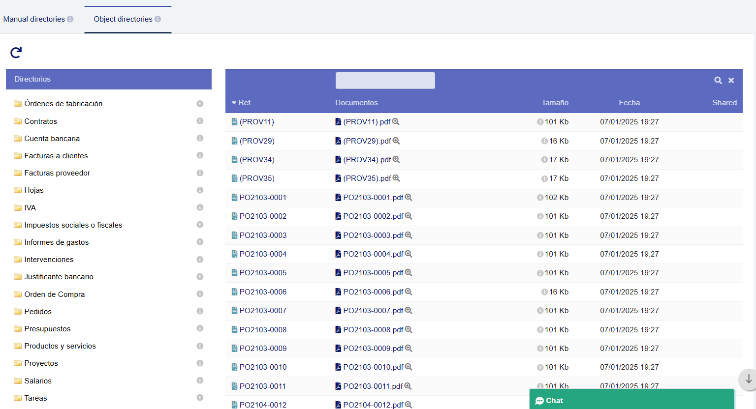 Gestión documental Dolibarr