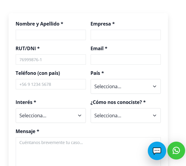 Captura de leads desde distintos canales