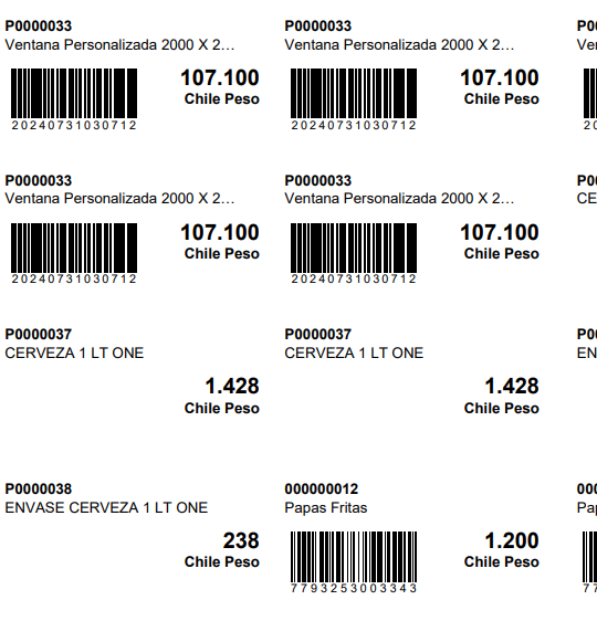 Códigos de barras Dolibarr