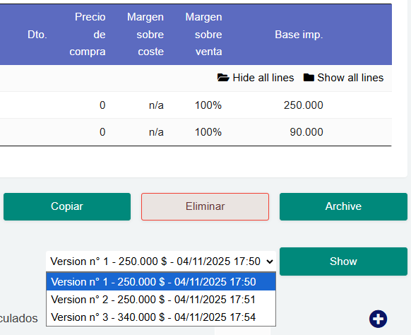 Versionado y negociación
