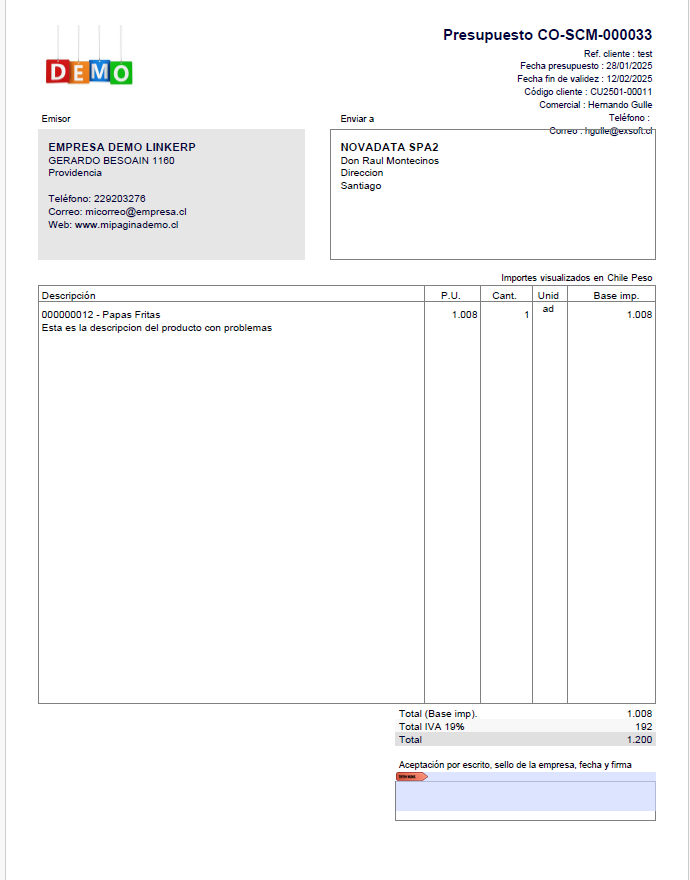 Plantillas de presupuesto